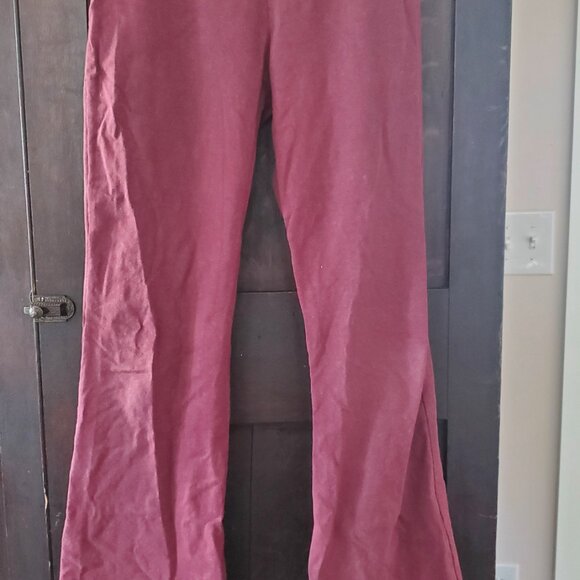 Sweet Skins Hemp flare pants burgundy medium M - Picture 3 of 3